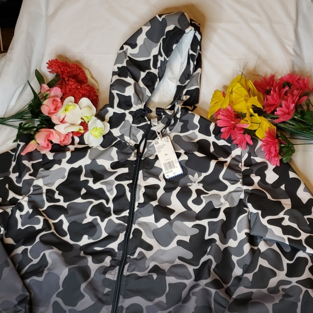 Adidas Camo Drip Windbreaker
